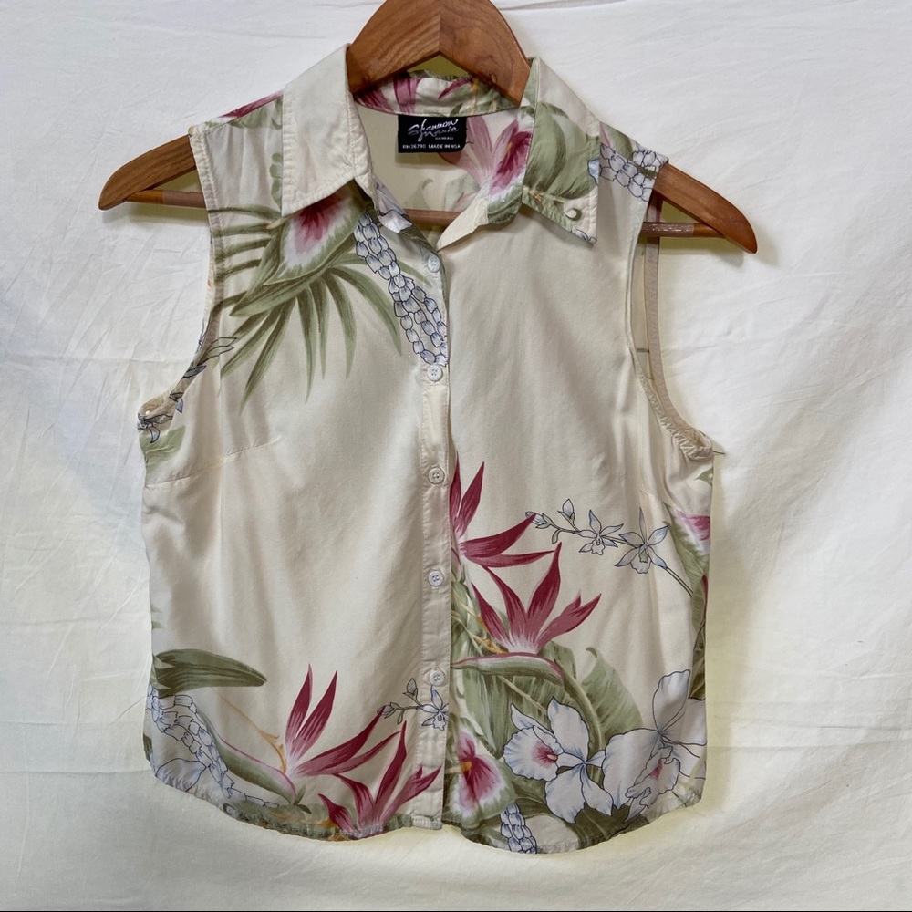Vintage Shannon Marie Hawai’i Cotton top